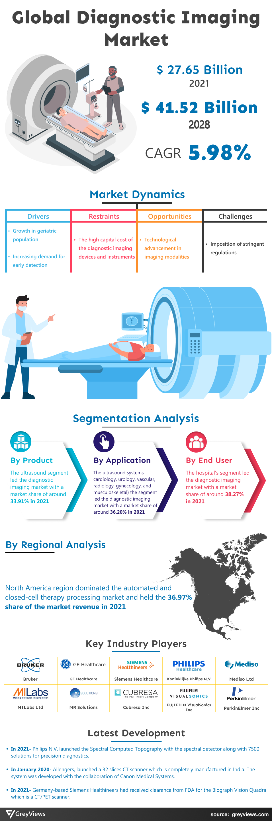 Greyviews Diagnostic Imaging Market Infographic